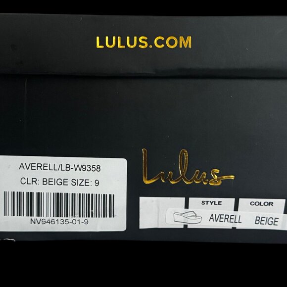 Lulus Averell Beige Platform Sandals Size 9 – New in Box - Picture 3 of 4